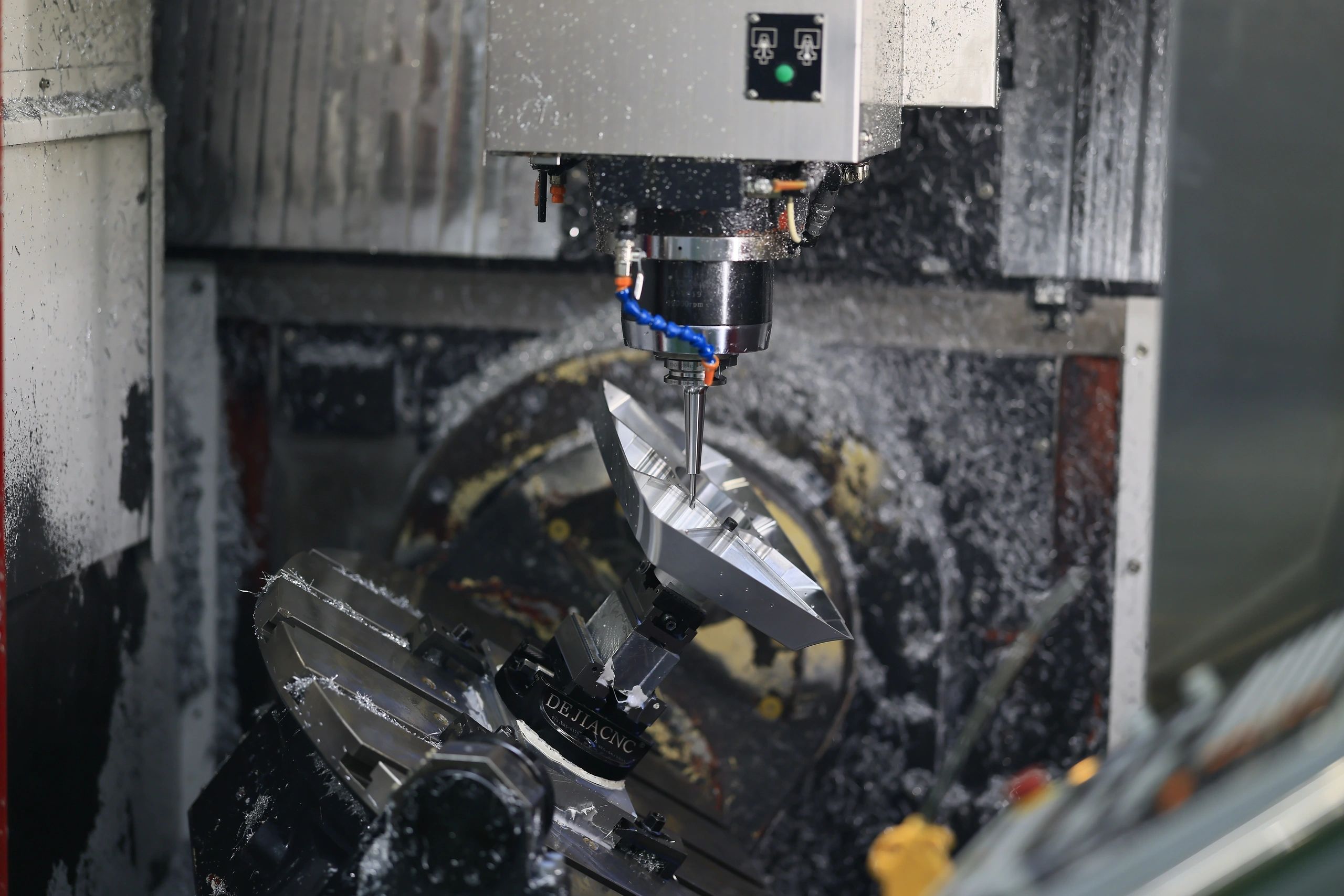 5-axis machining of a titanium aerospace component